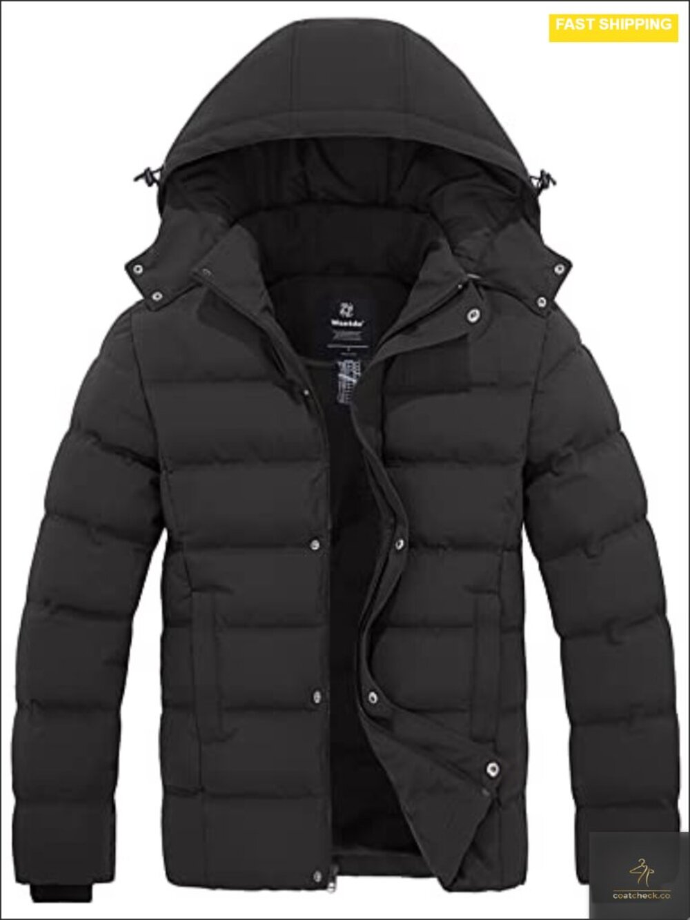 Men's Hooded Puffer Jacket Winter Coat Warm Insulated Heavyweight